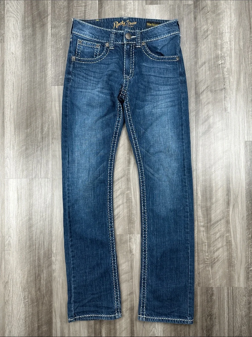 Rock 47 Wrangler Slim Straight Jeans - 30x34